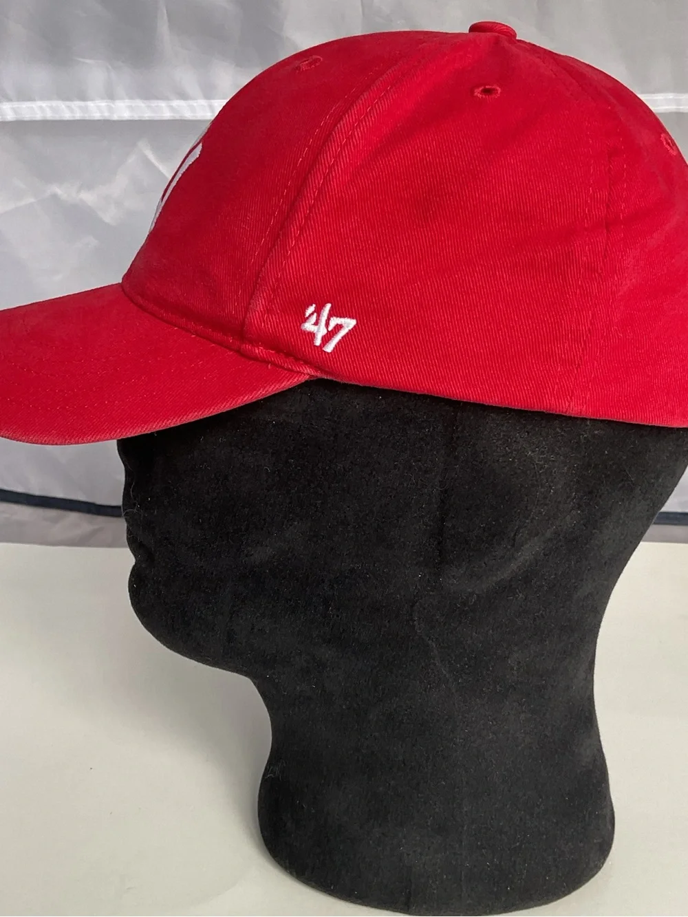 '47 New York Yankees Red Hat Cap Adjustable Hoop And Loop Strap Size Toddler